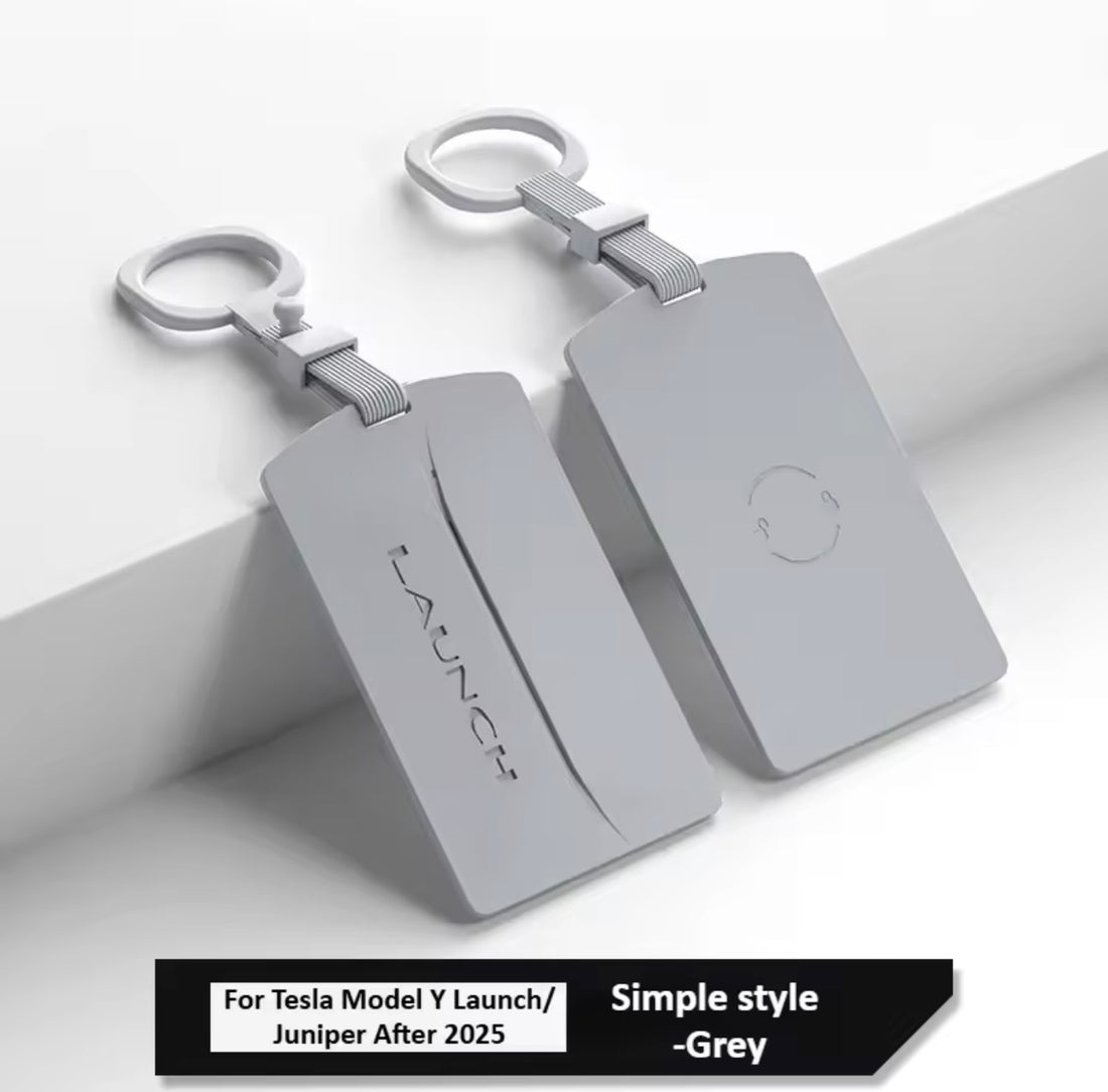 Tesla card wallet gray