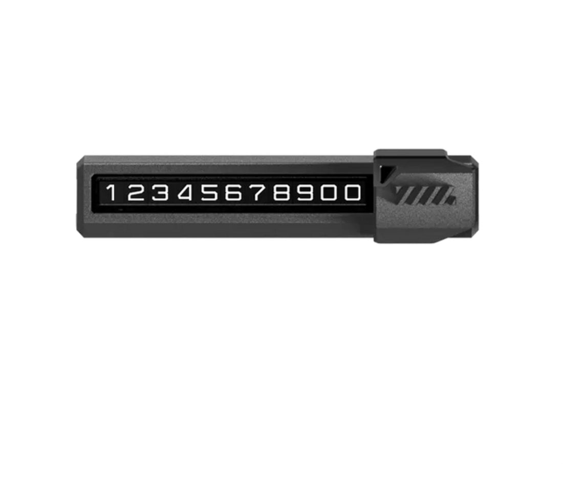 Haloblk temporary car parking plate
